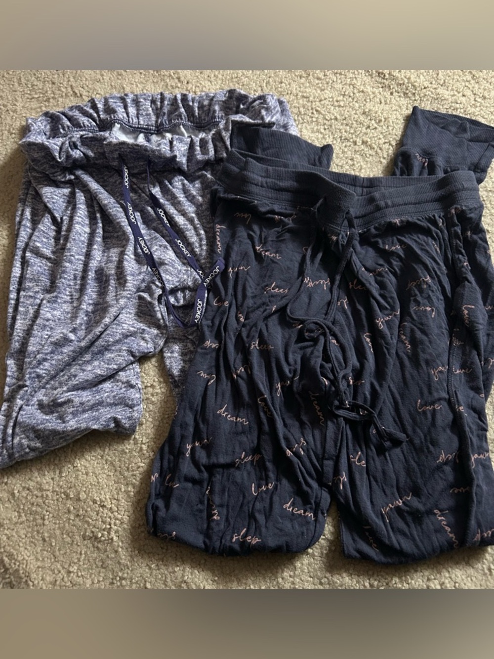 lot of 2 lounge/sleepwear women’s small pants jenni’s and jockey